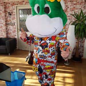 Crazy Frog mascotte 1 uur inclusief acteur