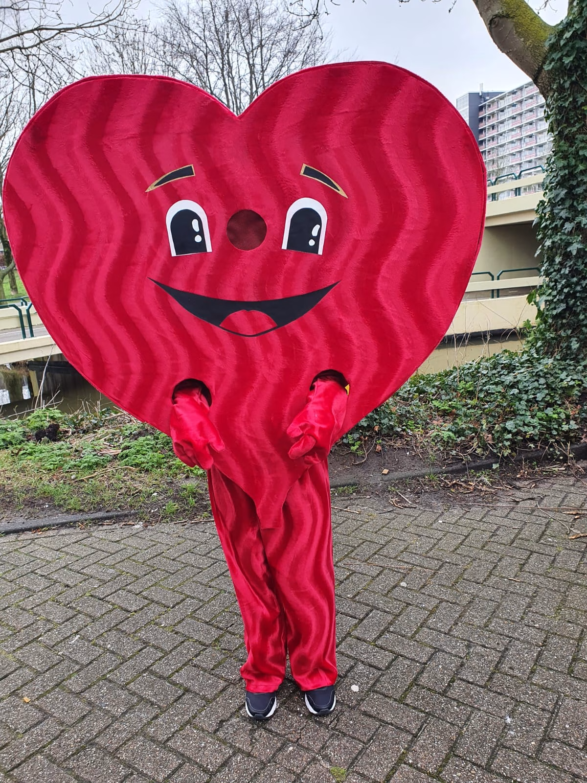 Wandelend hart rood 4 uur inclusief begeleiding