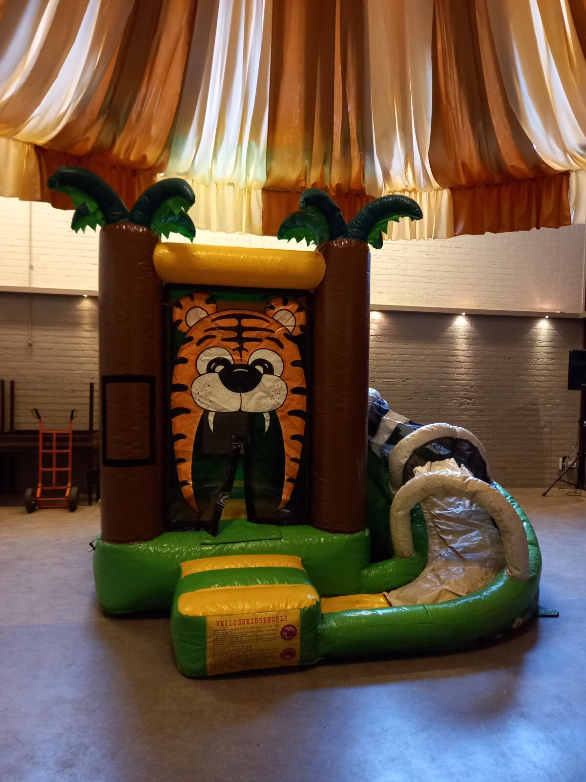Multifun Springkussen Tijgertje inclusief 4 uur begeleiding