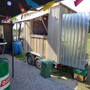 Popcorn en suikerspin aanhanger