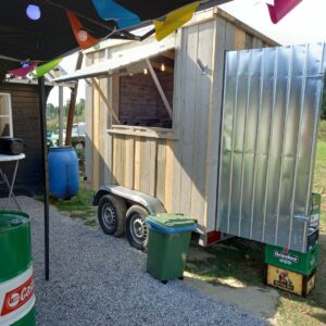 Popcorn en suikerspin aanhanger