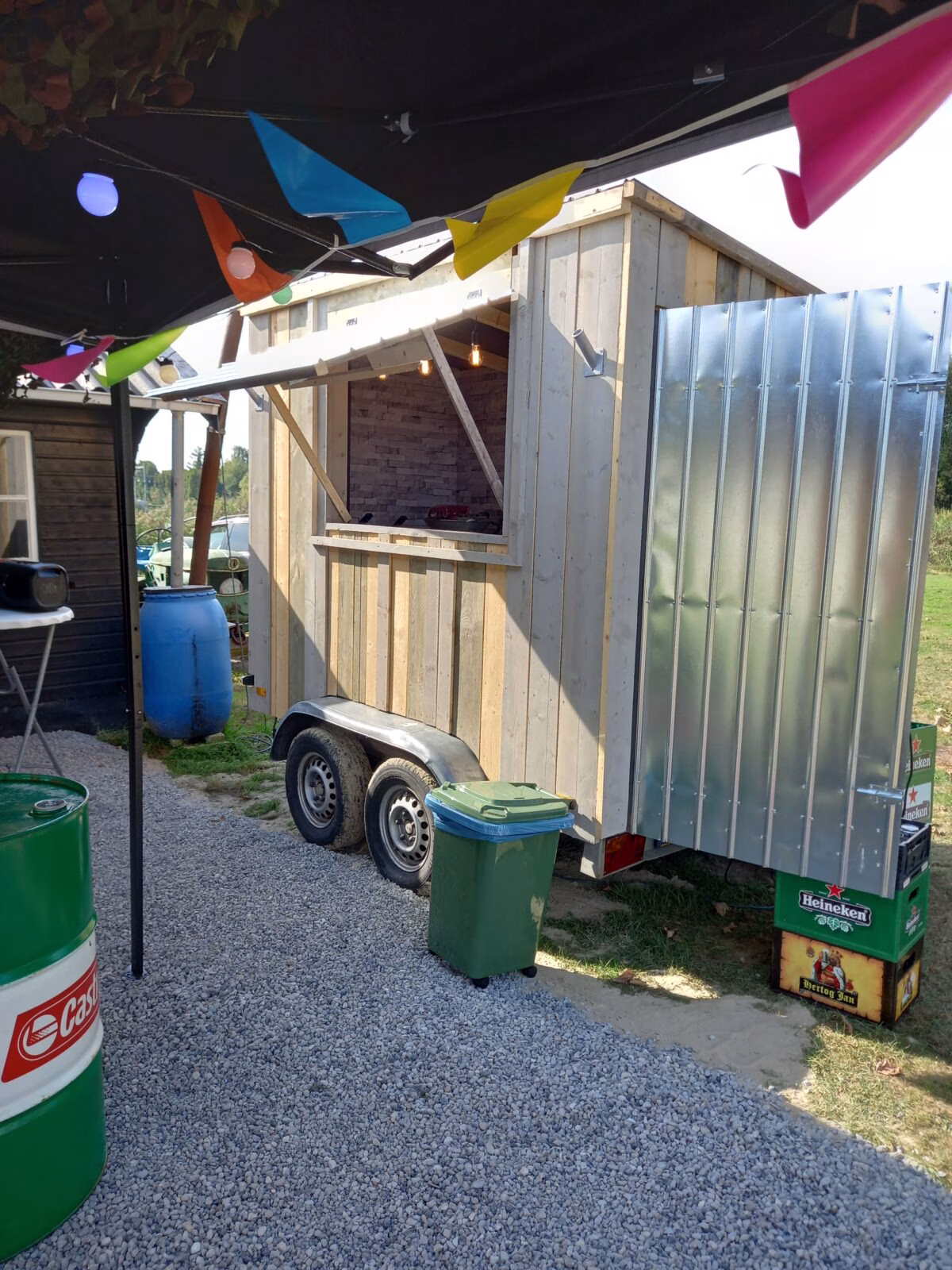 Popcorn en suikerspin aanhanger